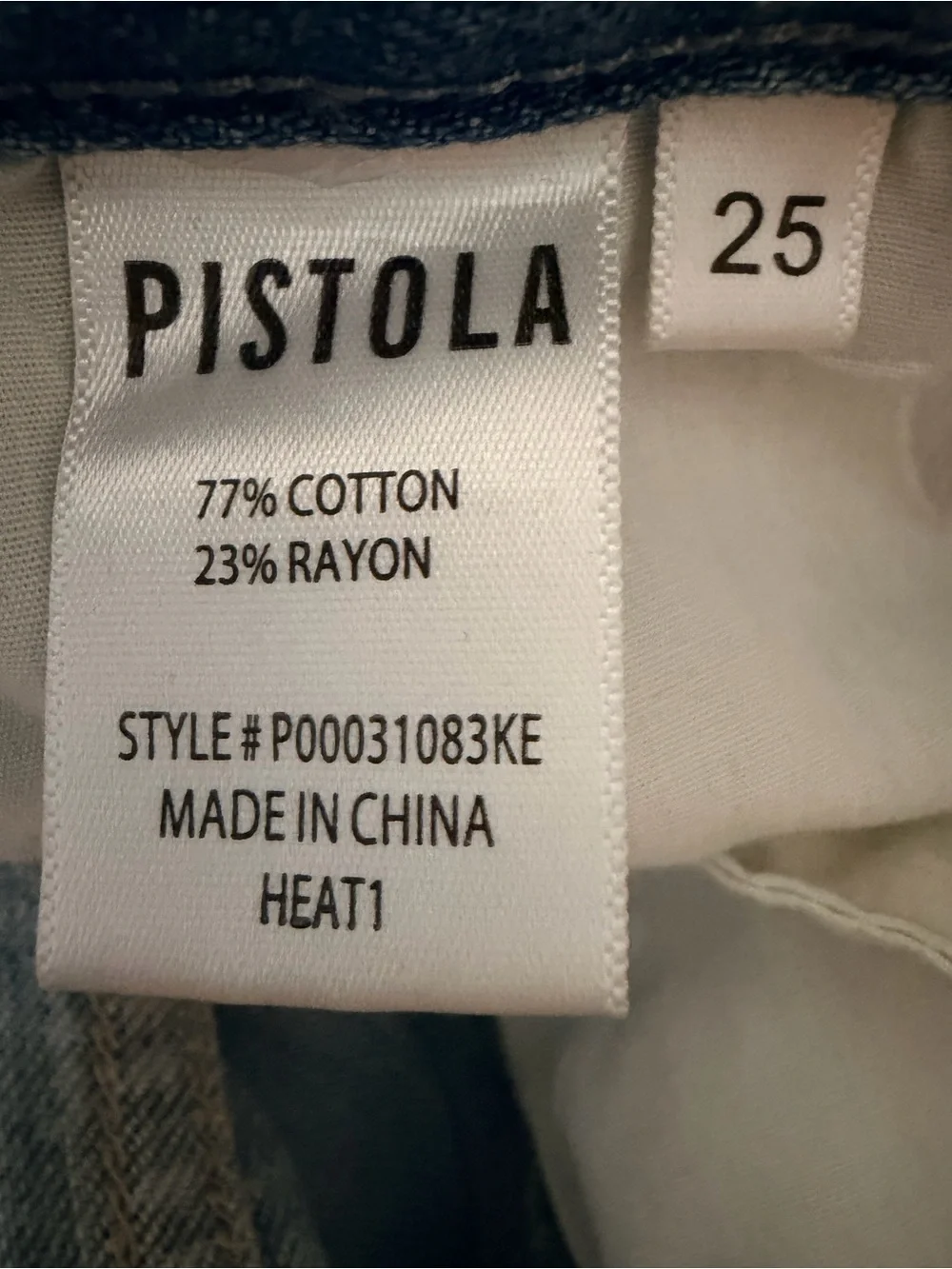pistola Distressed Light Blue Denim Cargo Mini Skirt